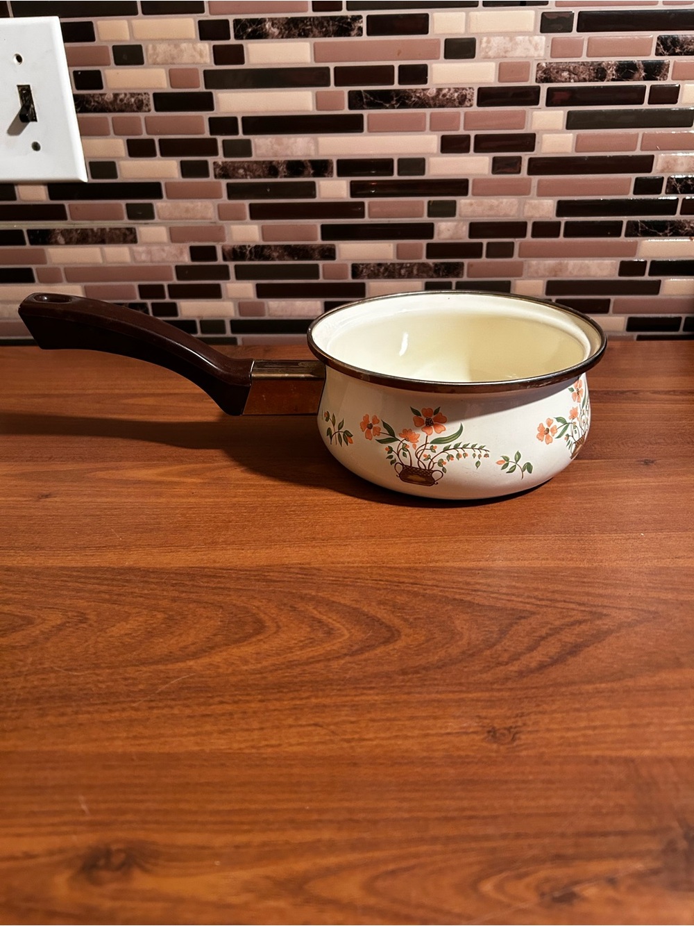 Vintage 1970’s Countryside Collection Enamel Sauce Pan